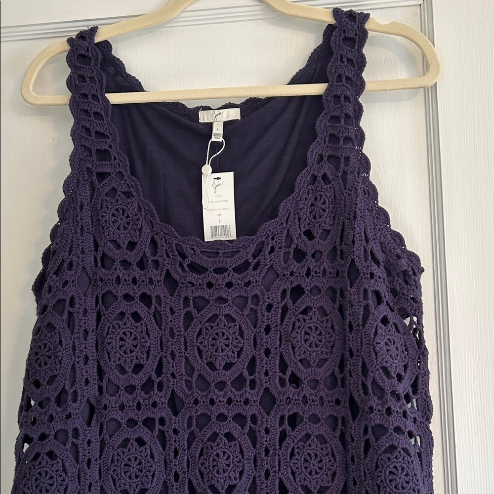 Joie NWT Blue Violet Elida dress. - Picture 4 of 6